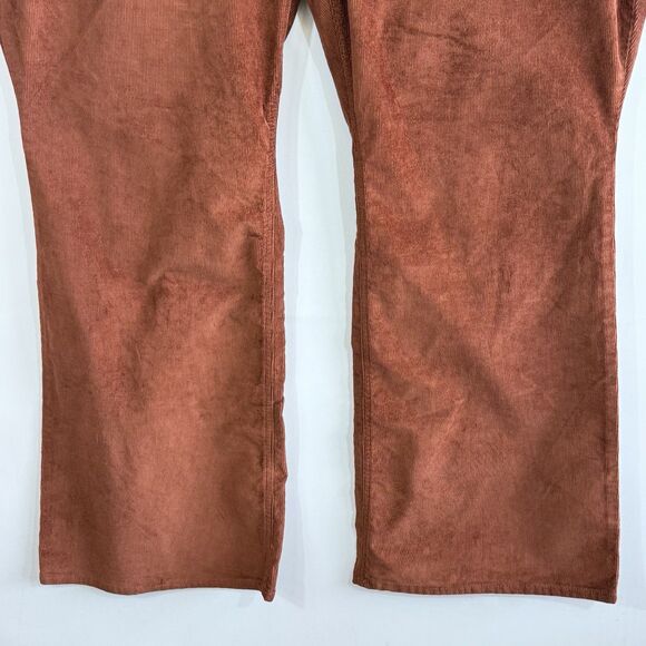 NEW Old Navy Womens‎ Sz 28 Plus Brown Corduroy Higher Rise Flare Corduroy Pants - Picture 4 of 9